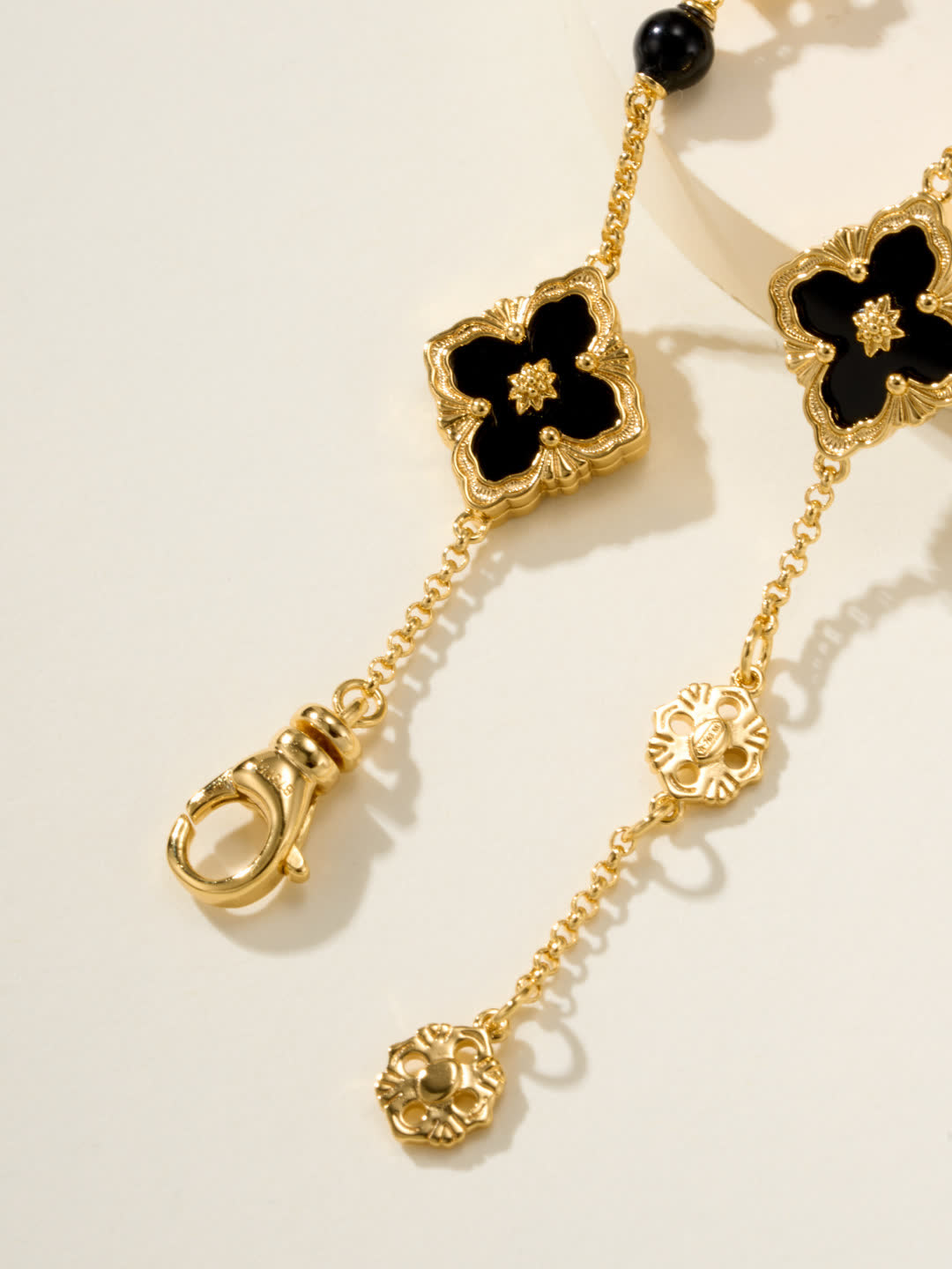 Van Cleef & Arpels Gold and Black Enamel Bracelet